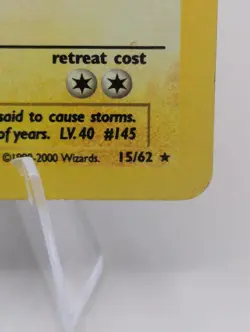 Zapdos 15/62 - Fossil Set - Rare Holo - Vintage WOTC Pokemon Card - MP - Image 4