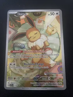 Eevee Pokemon Center Exclusive) 173 Sv: Scarlet & Violet Promo Card stamped only - Image 1