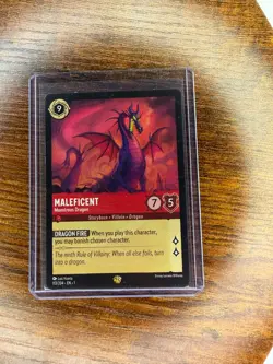 (2x) Lorcana Maleficent - Monstrous Dragon NM Normal The First Chapter - Image 3
