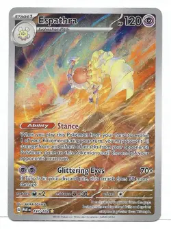 Espathra 197/182 SV04: Paradox Rift Holo Pokemon TCG Illustration Rare - NM - Image 1