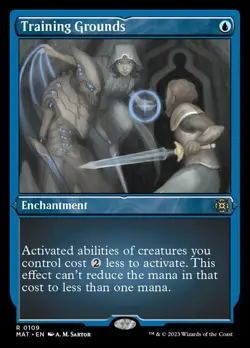 MTG Training Grounds - Foil Etched, Light Play, English March of the Machine: Th - Image 1