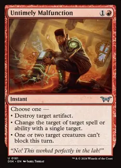 Untimely Malfunction - #161 - Duskmourn: House of Horror - CUC NM MTG - Image 1