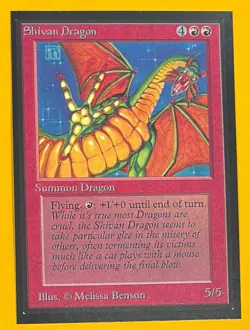 MTG SHIVAN DRAGON Collector's Edition (OldManMTG 013-466) - Image 1