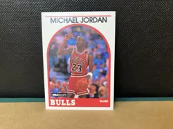 1989-90 NBA HOOPS #200 Michael Jordon Chicago Bulls Basketball Card - Image 1
