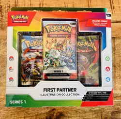 🔥Pokemon First Partner Illustration Collection Series 1 New Sealed Box!! - Image 1
