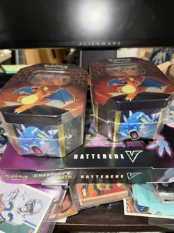 Pokemon TCG Hidden Fates Tin Charizard GX Factory Sealed only one tin - Image 2