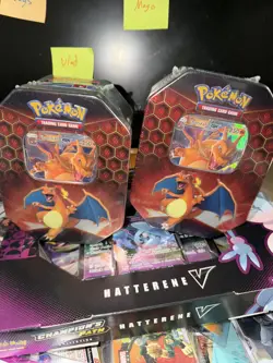Pokemon TCG Hidden Fates Tin Charizard GX Factory Sealed only one tin - Image 3