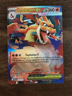 Mega Charizard Y ex 022/217 Holo Ascended Heroes Pokemon TCG Card - Image 1