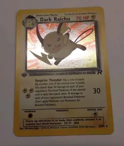 Dark Raichu (Pokemon) 1st edition Team Rocket - 83/82 (NM) - Image 1