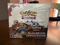 Pokemon Sun and Moon Crimson Invasion Booster Box Card Game - 16381249 820650812491 - Image 1