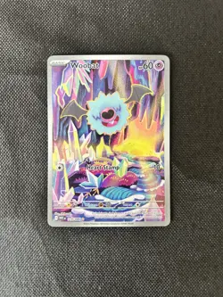 Pokemon TCG Woobat 119/086 English White Flare Illustration Rare English - Image 1