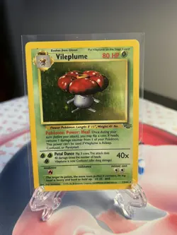 Pokemon TCG Vileplume Jungle 15/64 Unlimited Holo Rare Vintage 1999 WoTC - Image 1