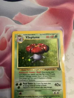 Pokemon TCG Vileplume Jungle 15/64 Unlimited Holo Rare Vintage 1999 WoTC - Image 4