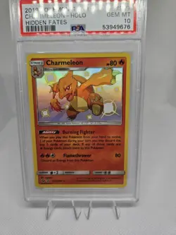 2019 Pokemon Sun & Moon - Hidden Fates - Shiny Vault - Charmeleon #SV7 - PSA 10 - Image 3