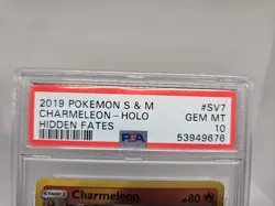 2019 Pokemon Sun & Moon - Hidden Fates - Shiny Vault - Charmeleon #SV7 - PSA 10 - Image 4