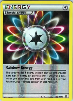 Rainbow Energy 152/162 Uncommon - Pokemon XY: BREAKthrough - Reverse Holo (LP) - Image 1