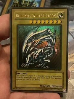 Blue-Eyes White Dragon Yu-Gi-Oh! SDK Unlimited Max Faded Misprint #001 - Image 2