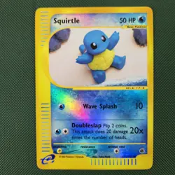 Squirtle 131/165 Expedition Reverse Holo Card 2002 Nintendo Pokemon Card - Image 1