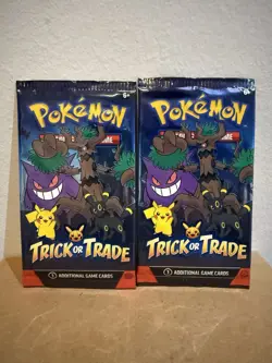 Pokemon TCG Trick Or Trade 2024 2x Packs (3 Cards Per Pack) - Image 1