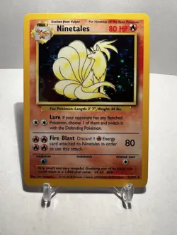 Ninetales Holo Rare 12/102 - Pokemon - Base Set Unlimited LP / MP - Image 1