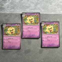 Whimsicott Mega Evolution Promo 019 Near Mint Holofoil Pokemon All 3 - Image 1