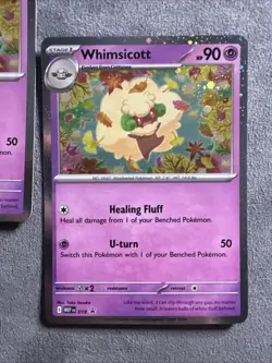 Whimsicott Mega Evolution Promo 019 Near Mint Holofoil Pokemon All 3 - Image 2