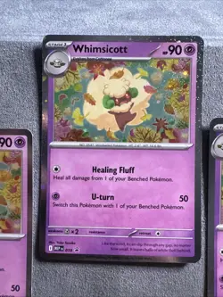 Whimsicott Mega Evolution Promo 019 Near Mint Holofoil Pokemon All 3 - Image 3