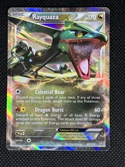 Pokemon Rayquaza EX Ultra Rare Holo 85/124 Dragons Exalted 170 HP English - Image 1