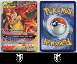 Pokemon - Charizard & Braixen GX 22/236 Cosmic Eclipse - Holo GX Rare - NM - Image 3