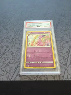 Pokemon: Espeon #SWSH174 FUSION STRIKE 3PK. BLISTER 2021 Holo Rare - PSA 9 -B122 - Image 3