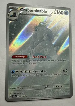 Crabominable 149/142 Illustration Rare Stellar Crown Pokemon TCG - Near Mint NM - Image 2