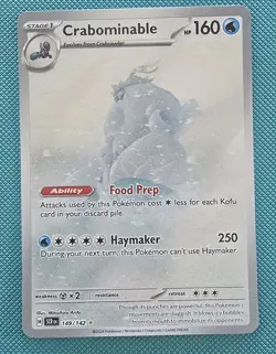 Crabominable - 149/142 - Illustration Rare - Stellar Crown - Pokemon Card - NM/M - Image 1