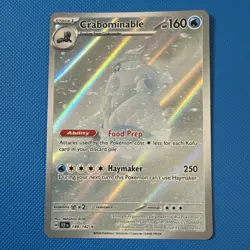 Pokemon Crabominable Illustration Card 149/142 Stellar Crown Rare Pack Fresh - Image 1
