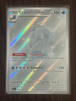 Crabominable 149/142 Illustration Rare Stellar Crown Pokemon NM - Image 1