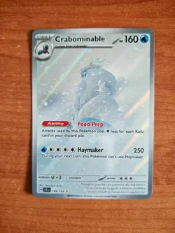 Crabominable 149/142 Stellar Crown Illustration Rare Art Holo Foil Pokemon TCG - Image 1