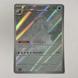 Pokemon TCG Crabominable Card Stellar Crown Illustration Rare 149/142 - Image 1