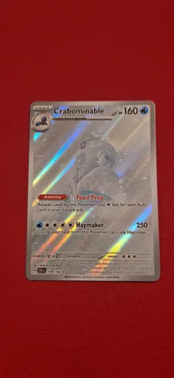 Pokemon TCG Crabominable Illustration Rare Stellar Crown Card 149/142 Pack Fresh - Image 1