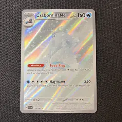 Pokemon TCG Stellar Crown Crabominable Illustration Rare Card #149/142 - Image 1