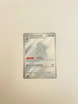 Pokemon TCG Crabominable Card 149/142 Stellar Crown Illustration Rare Stamped - Image 1