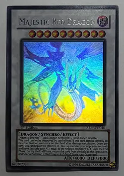 Yugioh Majestic Red Dragon ABPF-EN040 Ghost Rare 1st Edition - Image 1