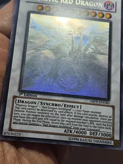 Yugioh Majestic Red Dragon ABPF-EN040 Ghost Rare 1st Edition - Image 4