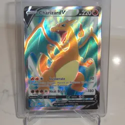 POKEMON TCG | Charizard V (Full Art) 153/172 Swsh09: Brilliant Stars Holo - Image 4