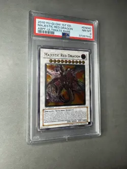 Yugioh Majestic Red Dragon ABPF-EN040 1st Edition Ultimate Rare PSA 8 - Image 4