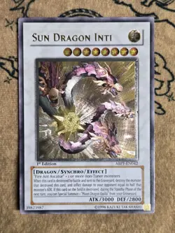 Yugioh Sun Dragon Inti ABPF-EN042 1st Edition Ultimate Rare VLP - Image 1