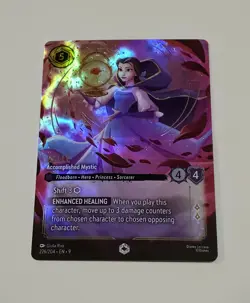 Disney Lorcana BELLE Accomplished Mystic ENCHANTED 226/204 Fabled NM+ GRADABLE - Image 1