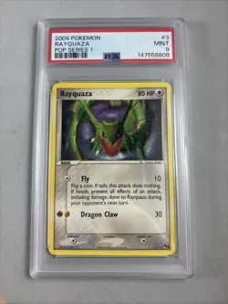 2004 POKEMON POP SERIES 1 #3 RAYQUAZA PSA 9 NON HOLO - Image 1