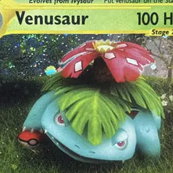 Pokemon Card Expedition Base Set Holo Venusaur 30/165 swirly! - Image 2