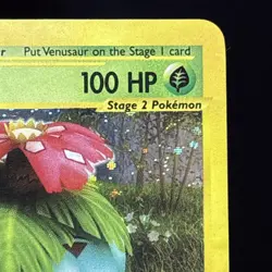 Pokemon Card Expedition Base Set Holo Venusaur 30/165 swirly! - Image 5