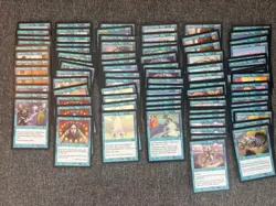MTG Mercadian Masques Blue Cards (Gush, Brainstorm) - Image 1