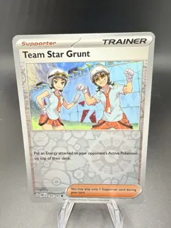 Pokemon TCG - Reverse Holo Team Star Grunt 195/197 - Obsidian Flames 2023 - Image 1